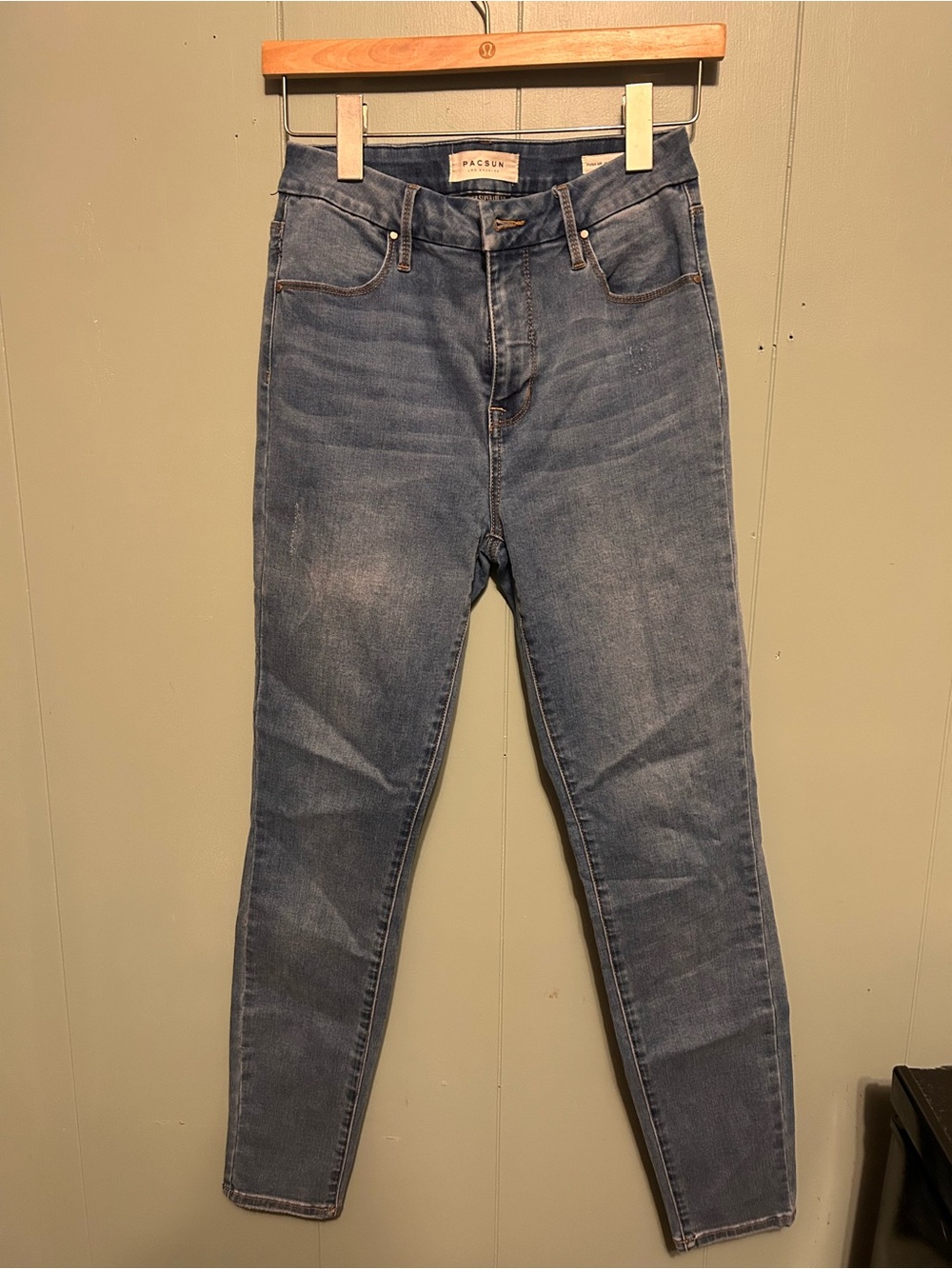 PacSun Women's Medium Blue High-Rise Skinny Jeans